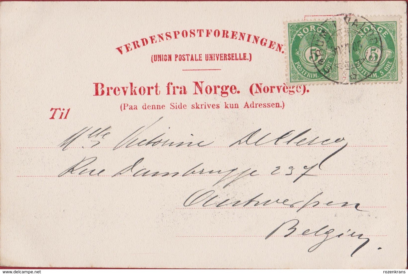 Aurdalsbyen Valdres 1905 Noorwegen Norway Norge AK Norwegen CPA Postcard Brevkort Postkort Scandinavia Skandinavien - Norvège