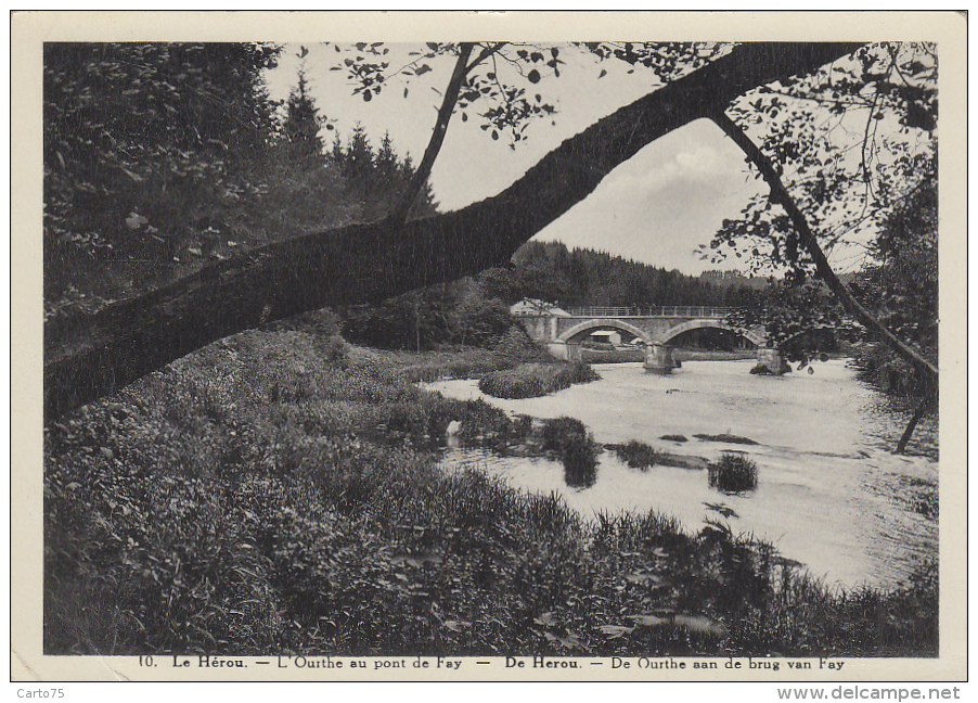 Belgique - Le Hérou - De Herou - Rivière L'Ourthe Au Pont De Fay - Houffalize