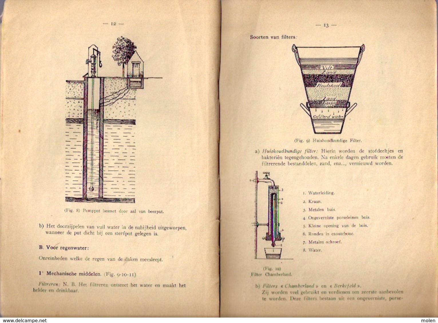 LESSEN OVER GEZONDHEIDSLEER ©1948 120pp SCHOOL ROESELARE Ziekte Verwarming Woning Kleding Heemkunde Geschiedenis Z741 - Salud