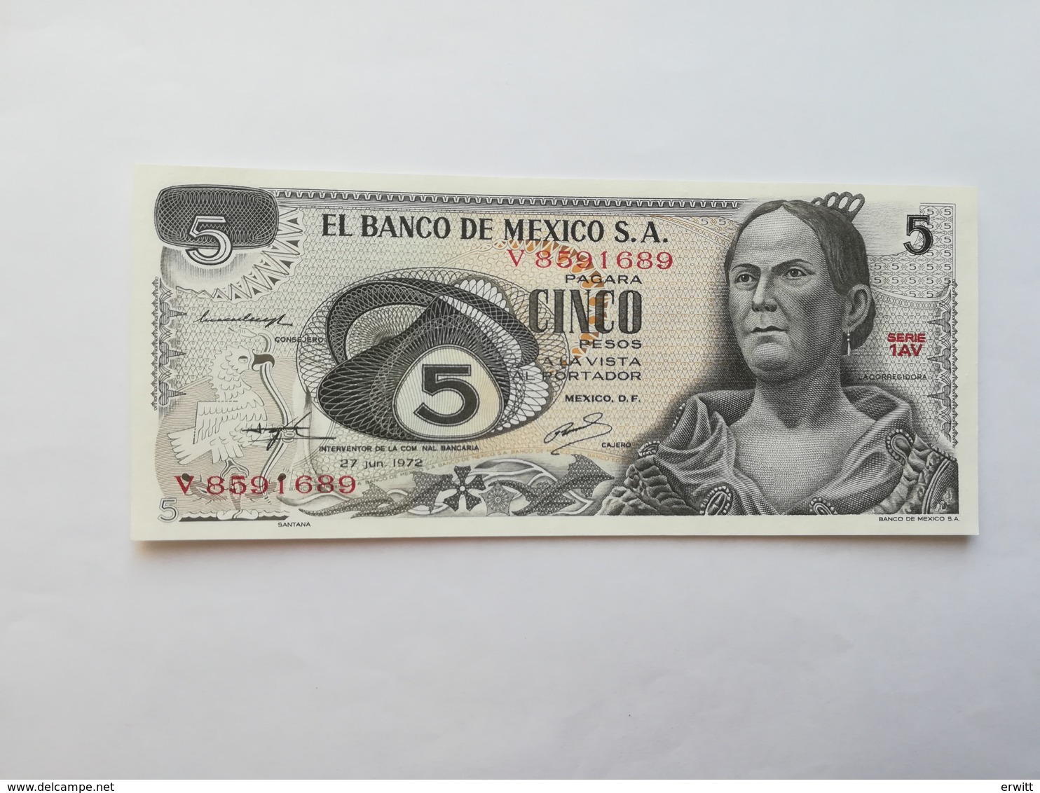 MESSICO 5 PESOS 1972 - Messico