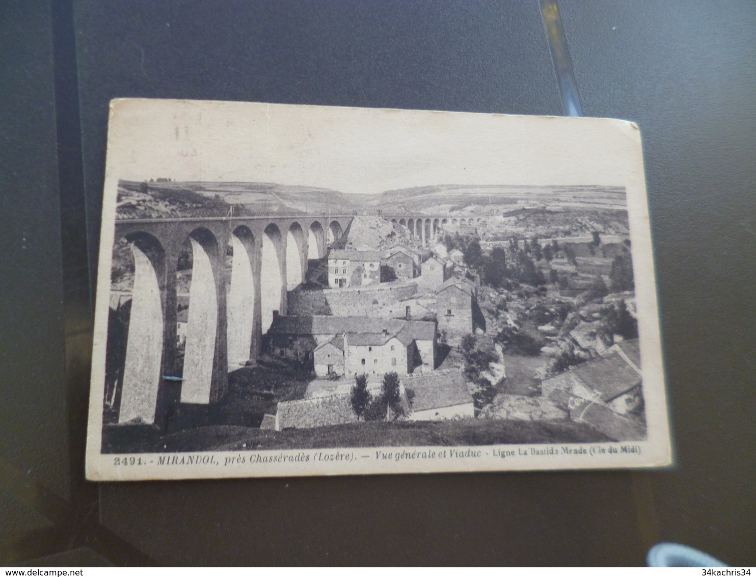 CPA 48 Lozère Mirandol Près Chasséradès Vue Générale Et Viaduc  TBE - Other & Unclassified