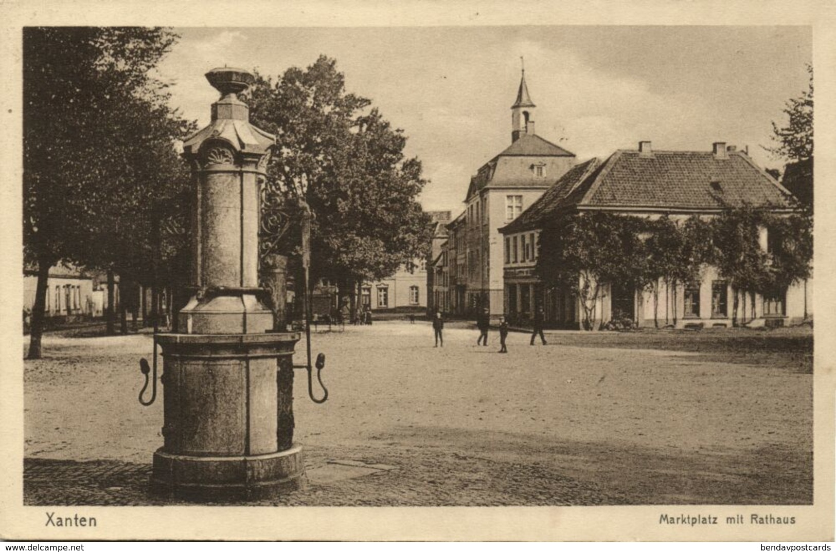 XANTEN Am Rhein, Marktplatz Mit Rathaus (1926) AK - Xanten