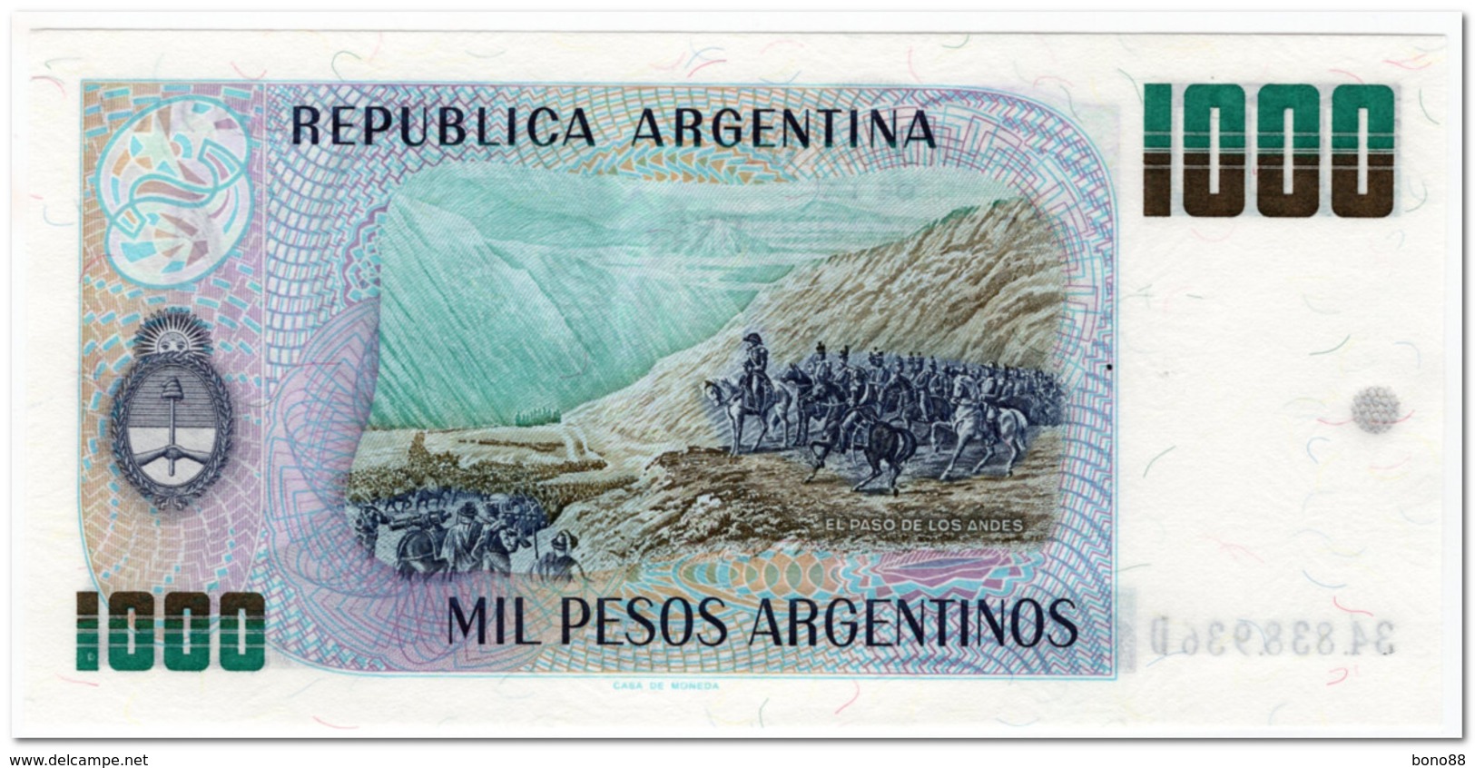 ARGENTINA,1000 PESOS,1984,P.317b,UNC - Argentina