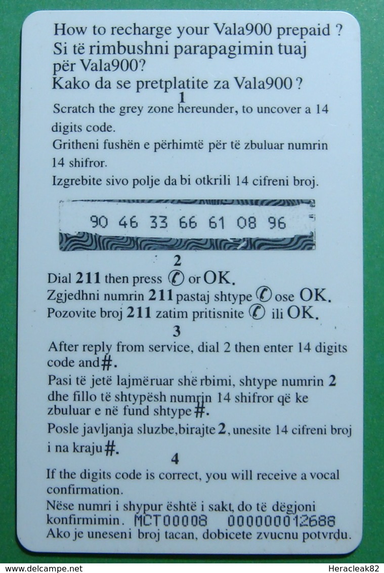 Kosovo Prepaid Phonecard, 40 DM. Operator VALA, *statue Of Mother Theresa*, VERY RARE - Kosovo