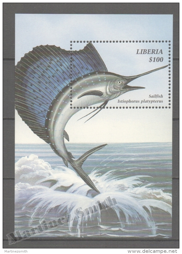 Liberia 1999 Yvert BF 251, Sea Fauna, Sailfish - MNH - Liberia