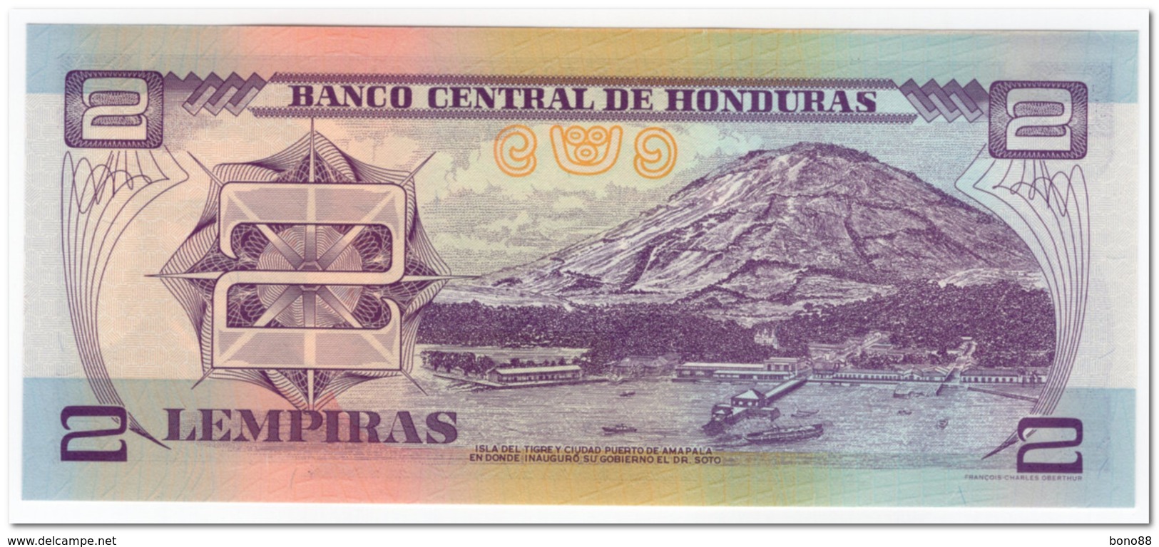 HONDURAS,2 LEMPIRAS,2006,P.80Ae,UNC - Honduras