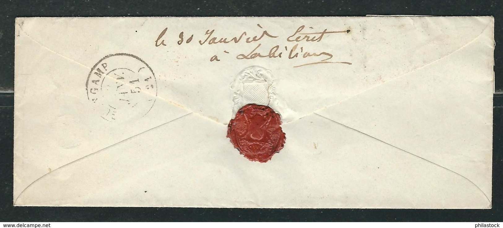 BELGIQUE 1851 N° 7 Paire S/lettre Entière  Pour Guingamp - 1858-1862 Medaillen (9/12)