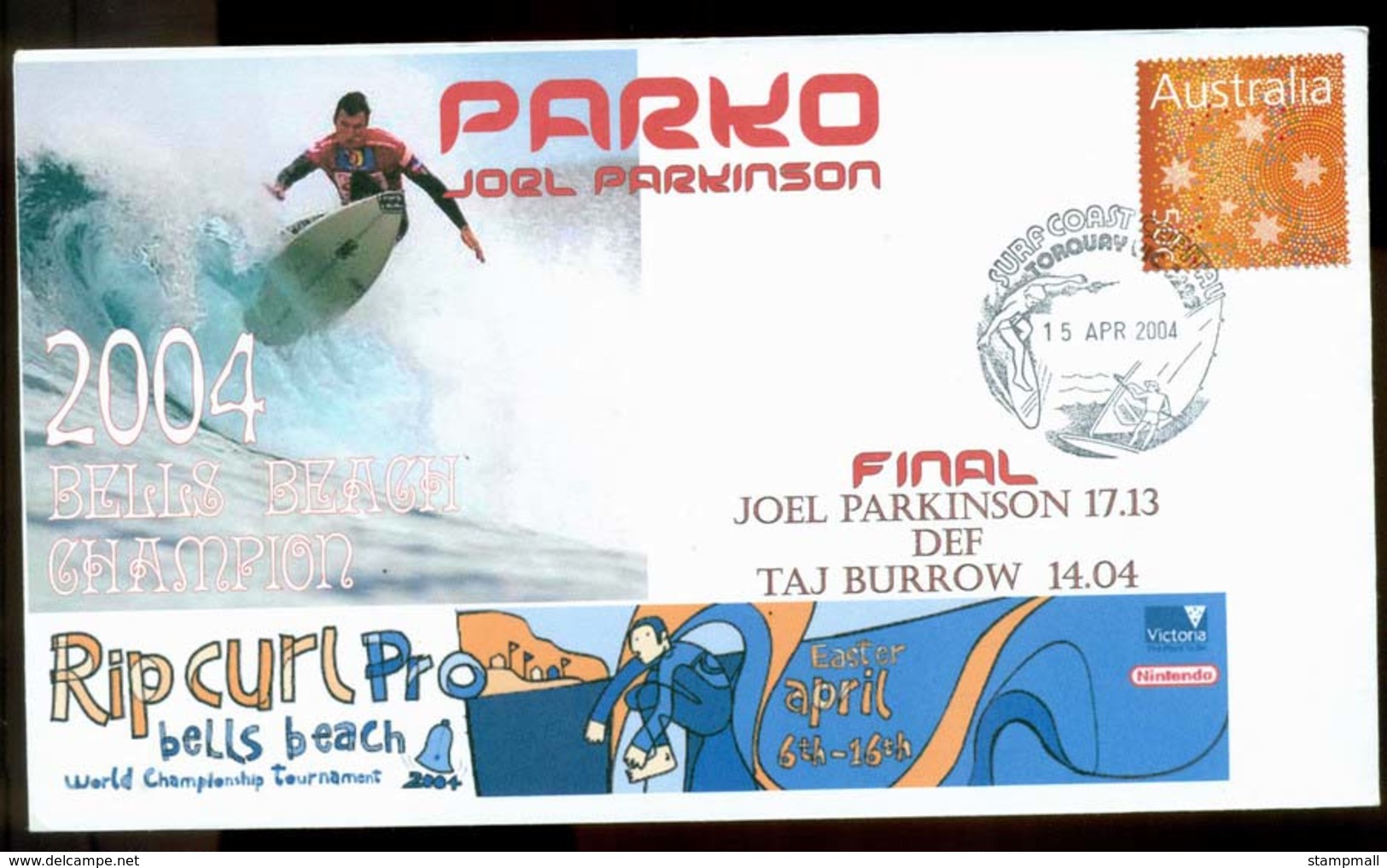 Australia 2005 Joel Parkinson, Surfing FDC Lot20888 - Covers & Documents