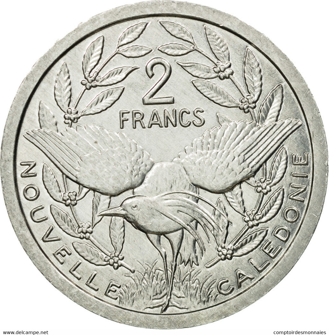 Monnaie, Nouvelle-Calédonie, 2 Francs, 1995, Paris, TTB, Aluminium, KM:14 - Nieuw-Caledonië