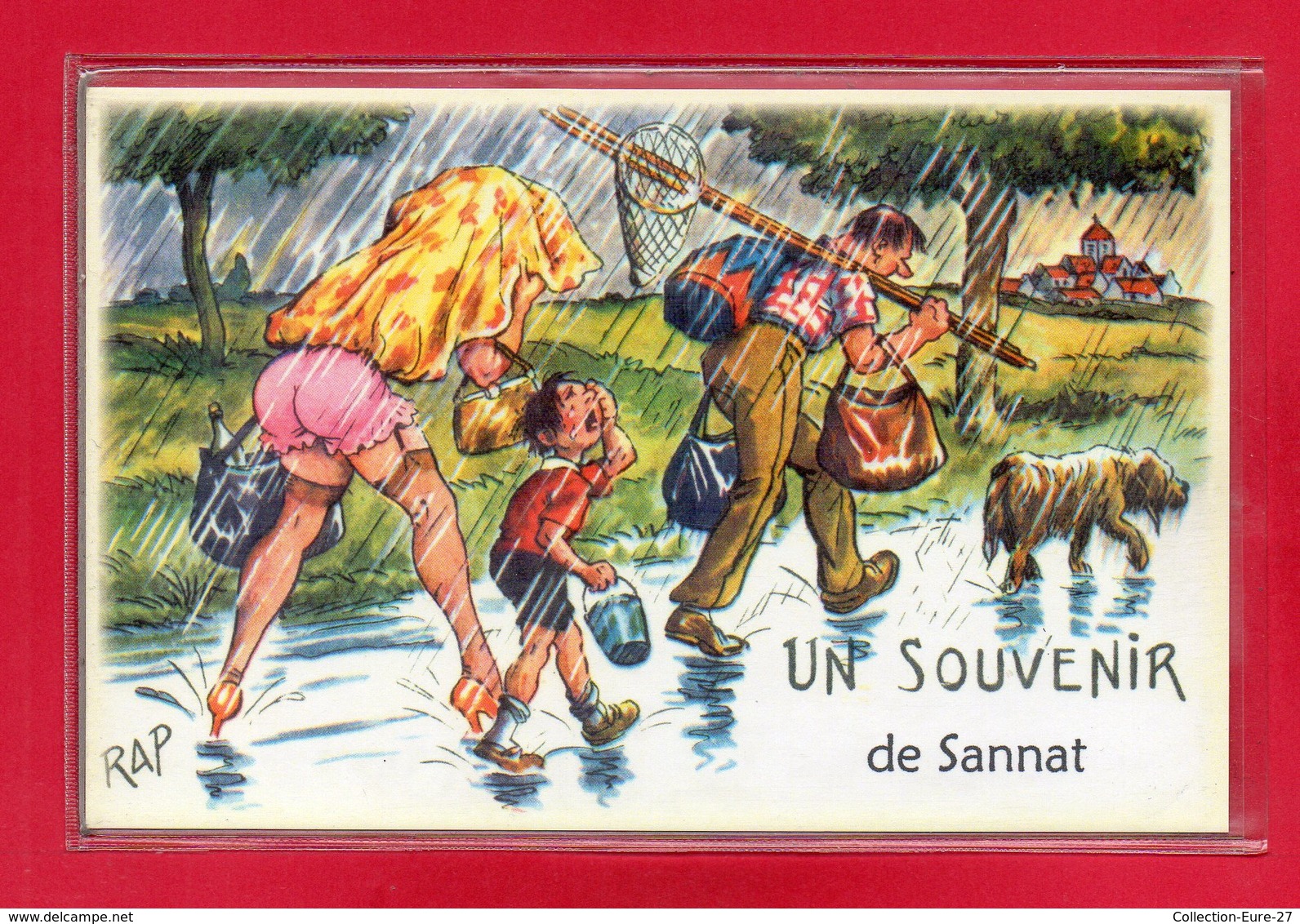 23-CARTE POSTALE HUMOURISTIQUE DE SANNAT - Autres & Non Classés