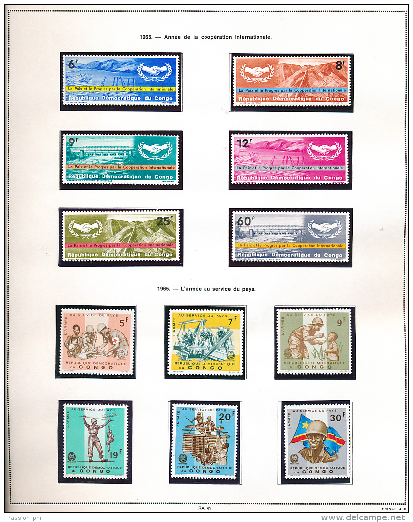 CONGO KINSHASA NICE SELECTION MNH KENNEDY SET LH