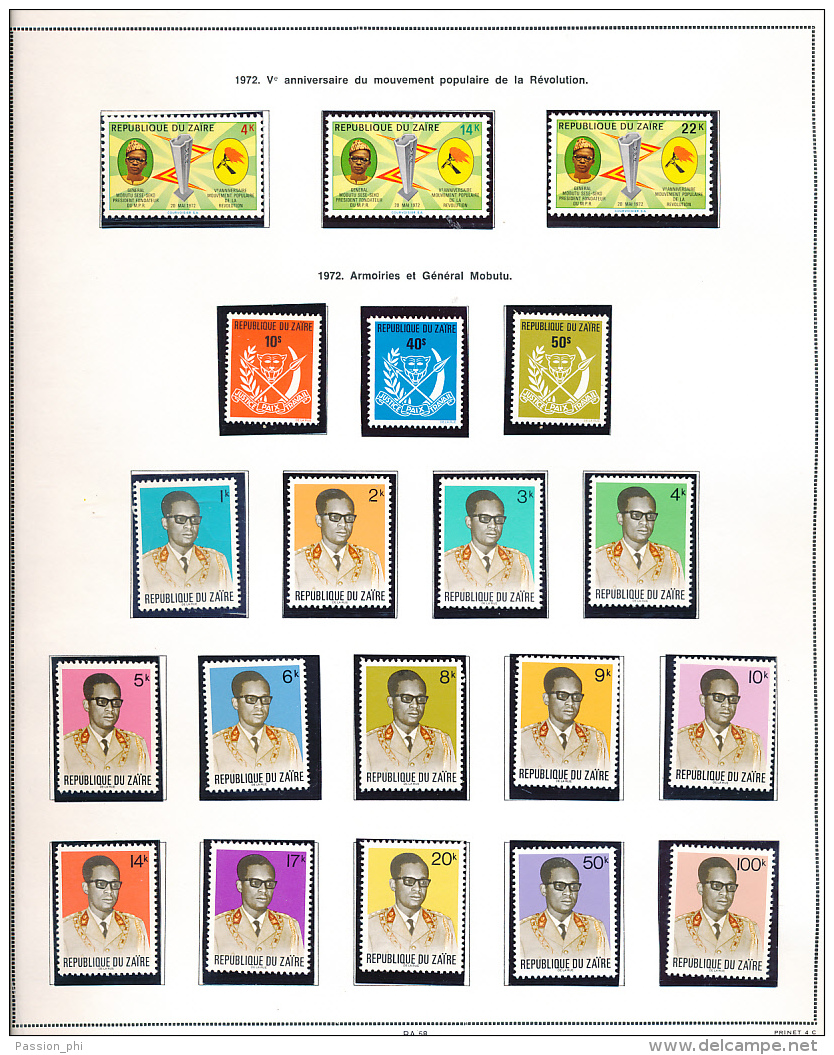 CONGO KINSHASA NICE SELECTION MNH KENNEDY SET LH