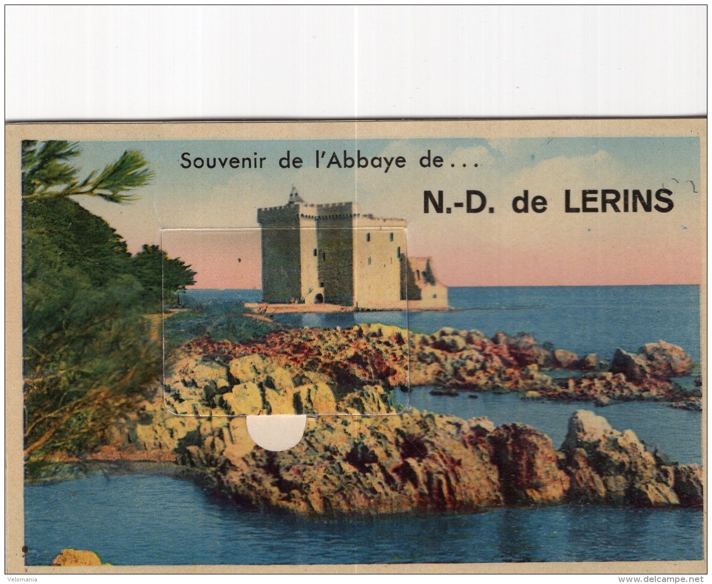 S514 - Cpa 06 Souvenir De L'Abbaye De N.D De Lerins " Carte à Système Complet " - Autres & Non Classés