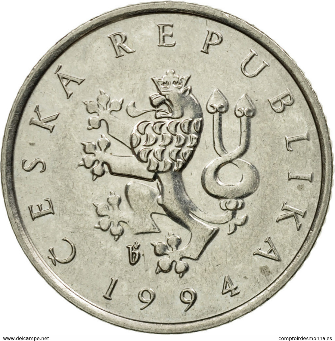 Monnaie, République Tchèque, Koruna, 1994, TTB, Nickel Plated Steel, KM:7 - Tchéquie