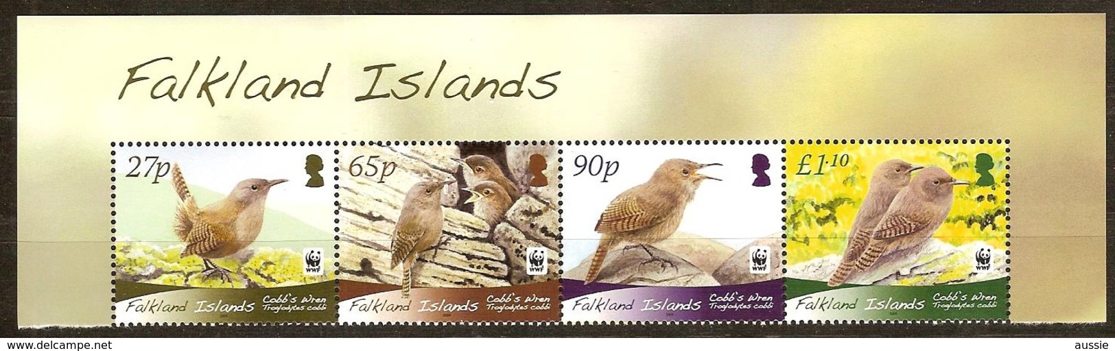 Falkland Islands Micheln° 1078-81  *** MNH Faune Oiseaux Vogels Birds WWF - Falklandinseln