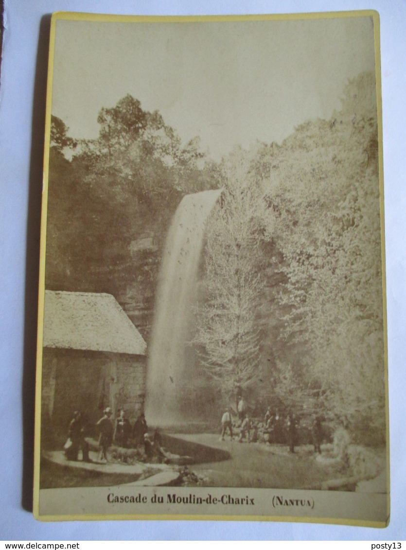 NANTUA (01) - Photographie De Cabinet - Cascade Du Moulin-de-Charix  -  Photo Mme Laloge, Nantua - RARE  TBE - Old (before 1900)