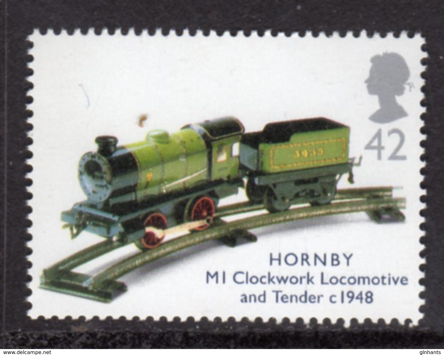 GREAT BRITAIN GB - 2003 HORNBY TRAIN CLOCKWORK LOCOMOTIVE TOY 42p STAMP FINE MNH ** - Unused Stamps