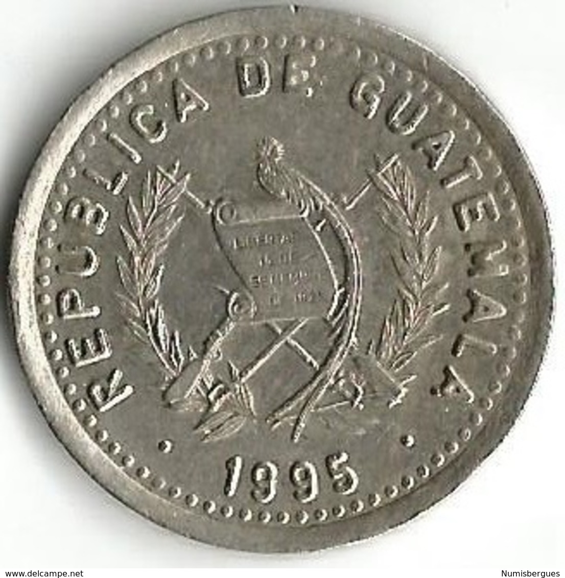 Lot 1 Pièce De Monnaie   25 Centavos  1995 - Guatemala