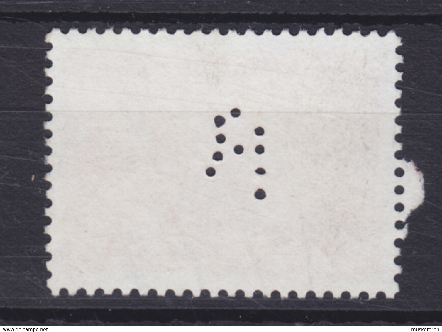 Denmark Perfin Perforé Lochung (B08?) 'B.' Dansk Financia V/ F.C. Boldsen ERROR Variety Incomplete Or Broken Perf. Pins - Abarten Und Kuriositäten