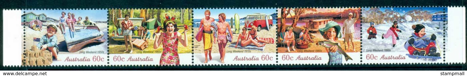 Australia 2010 Long Weekend Str 5 MUH Lot34199 - Mint Stamps