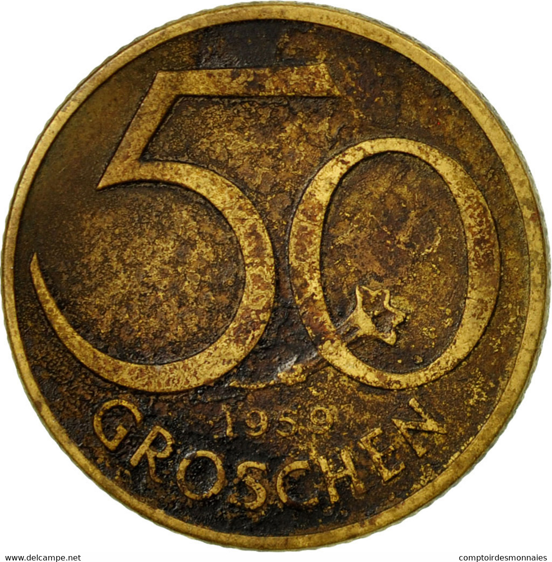 Monnaie, Autriche, 50 Groschen, 1959, TB+, Aluminum-Bronze, KM:2885 - Autriche