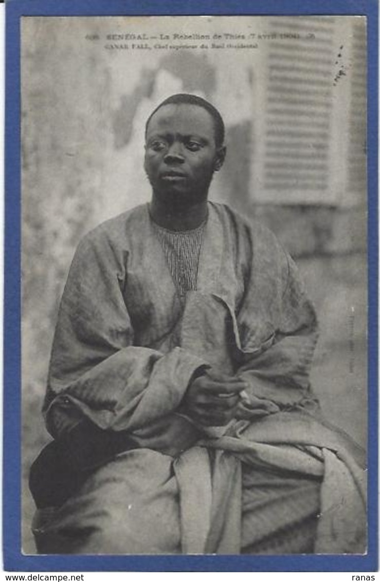 CPA Sénégal Type Ethnic Circulé Afrique Noire La Rebellion De THIES 1904 - Senegal