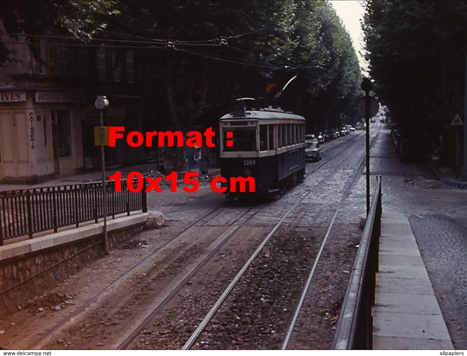 Reproduction D'une Photographie D'un Tramway à Marseille En 1964 - Other & Unclassified