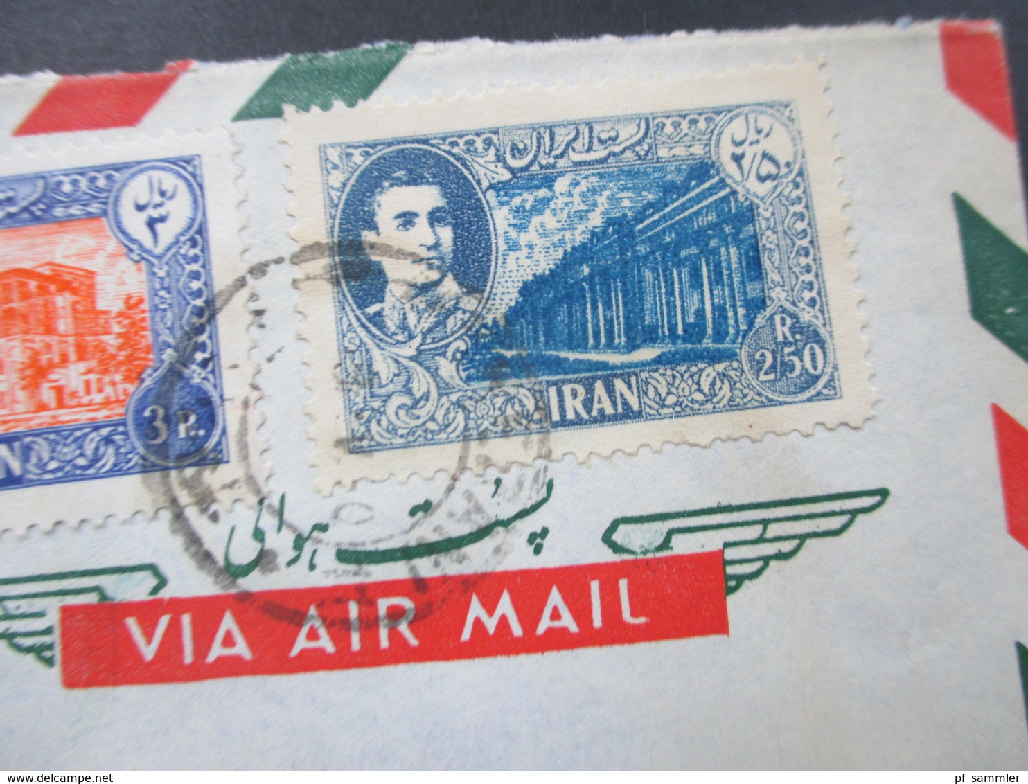 Iran Air Mail / Luftpost An Der Weserwert Schiffs Und Maschinenbau Minden Westfalen. Teheran Iran - Iran