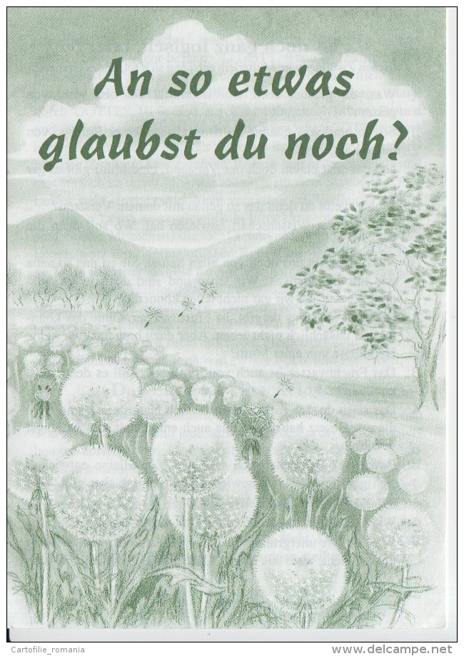 Flowers Fleurs - Book Postcard Size Germany Waldbrol 7 Pages Uncirculated Postcard (ask For Verso / Demander Le Verso) - Cristianesimo