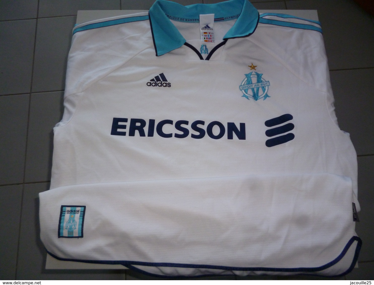 MAILLOT FOOT FOOTBALL 071 ERICSSON OM OLYMPIQUE MARSEILLE TAILLE L - Autres & Non Classés