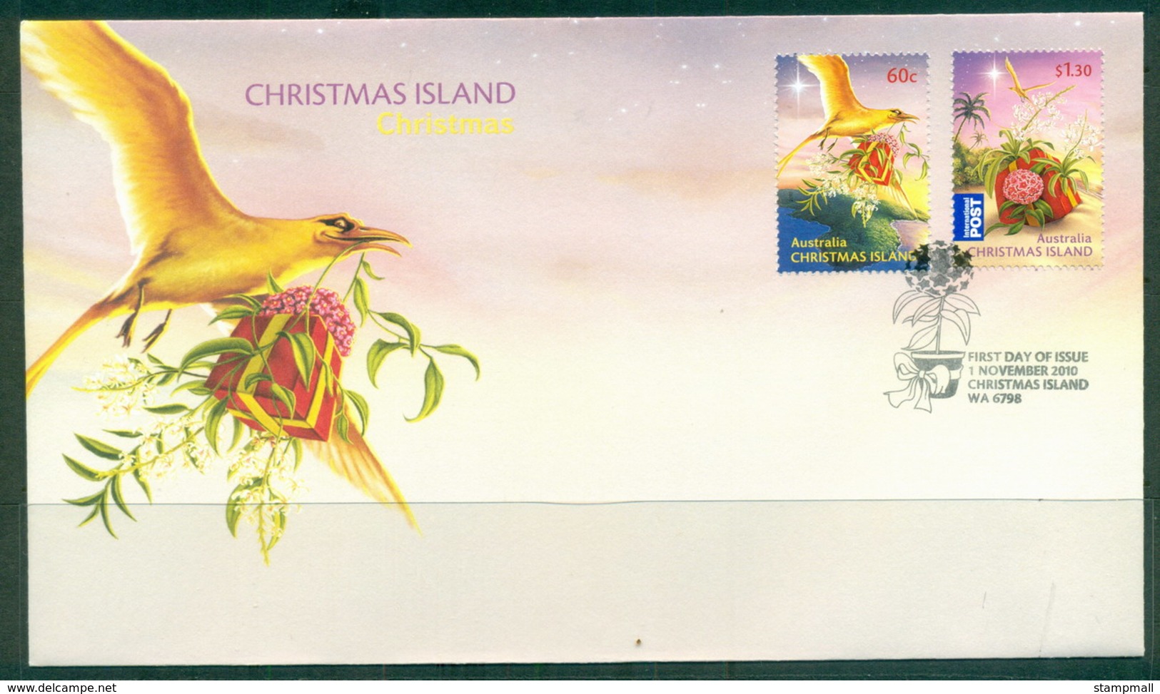 Christmas Is 2010 Xmas FDC - Christmas Island