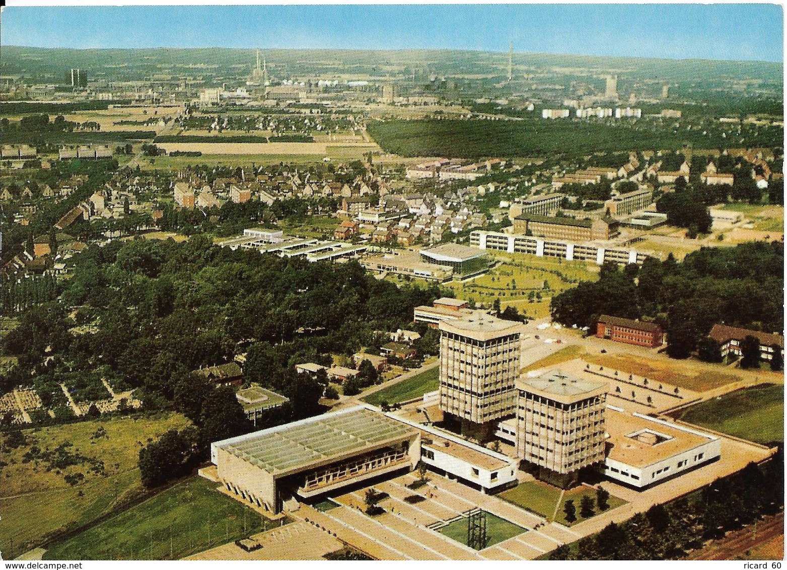 Cpsm Marl, Rathaus, Hôtel De Ville, Vue Aérienne - Marl