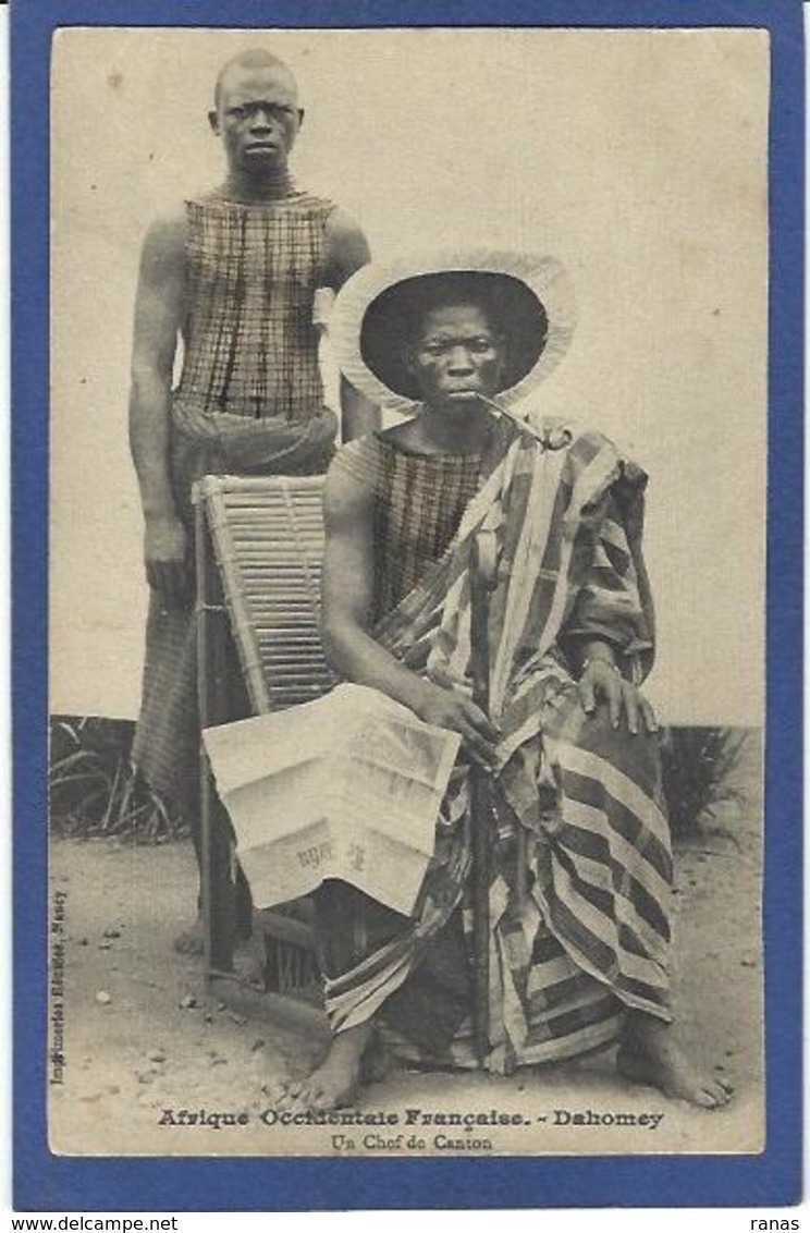 CPA Dahomey Afrique Noire Ethnic Type Non Circulé Un Chef De Canton - Dahome