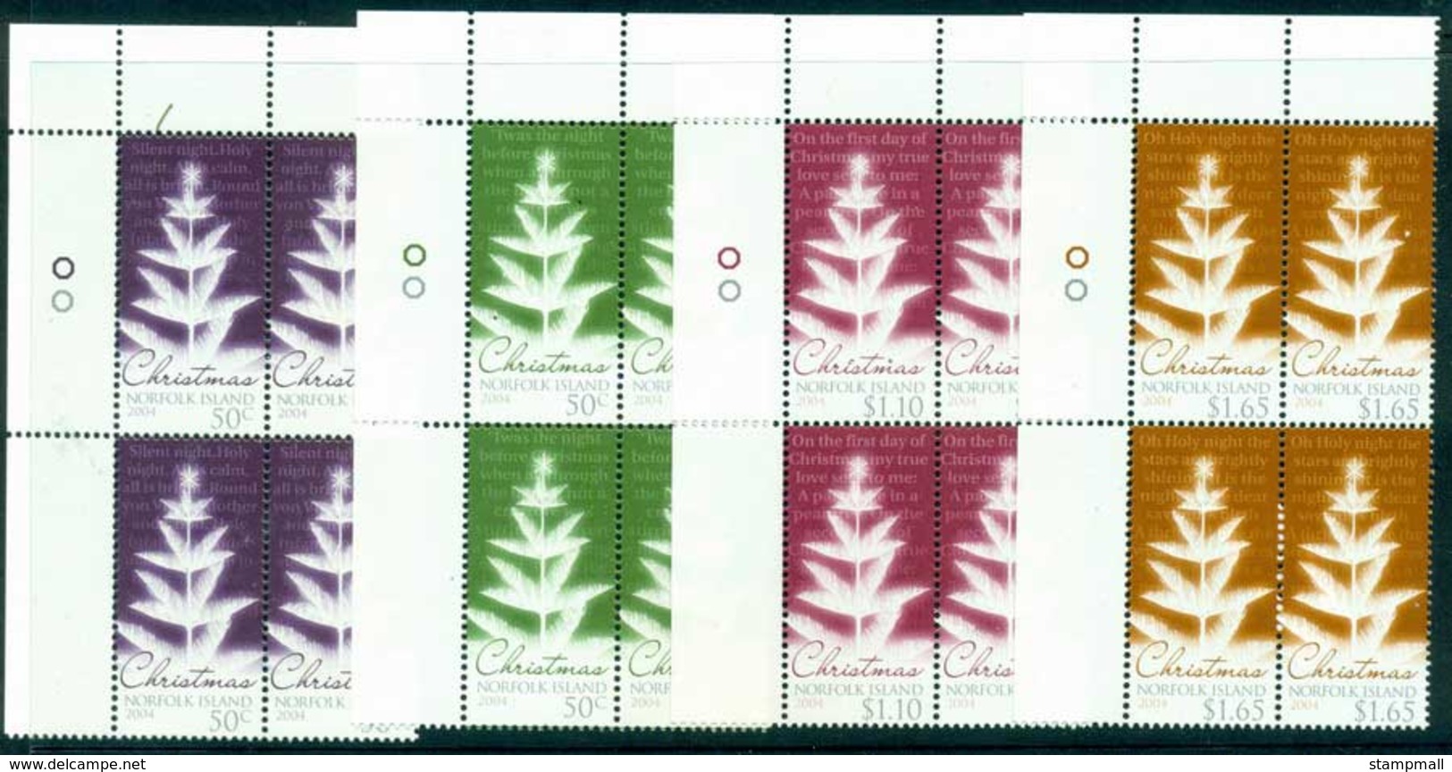 Norfolk Is 2004 Xmas Block 4 MUH (lot21528) - Norfolk Island