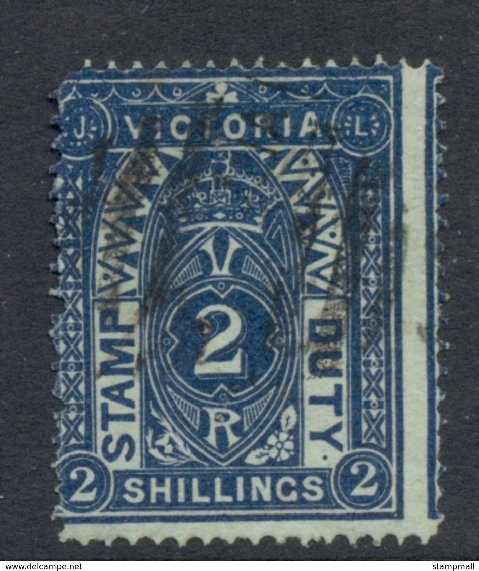 Victoria 1879-96 Stamp Duty 2/- Perf 12 FU - Used Stamps