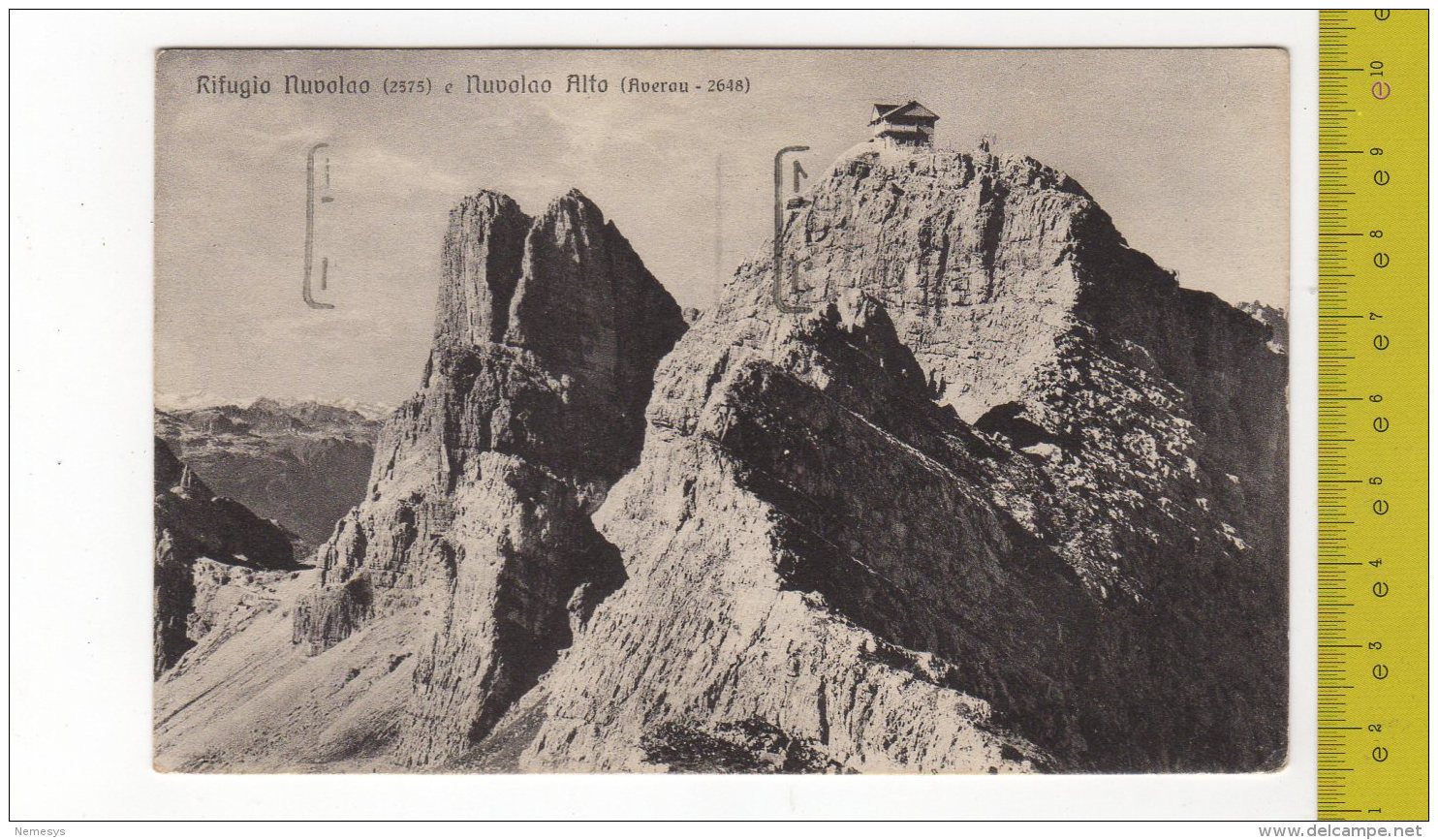 1940 NITIDO ANNULLO A TARGHETTA REGNO "Cortina 1941" Su Cartolina RIFUGIO NUVOLAO FP V See 2 Scans - Storia Postale