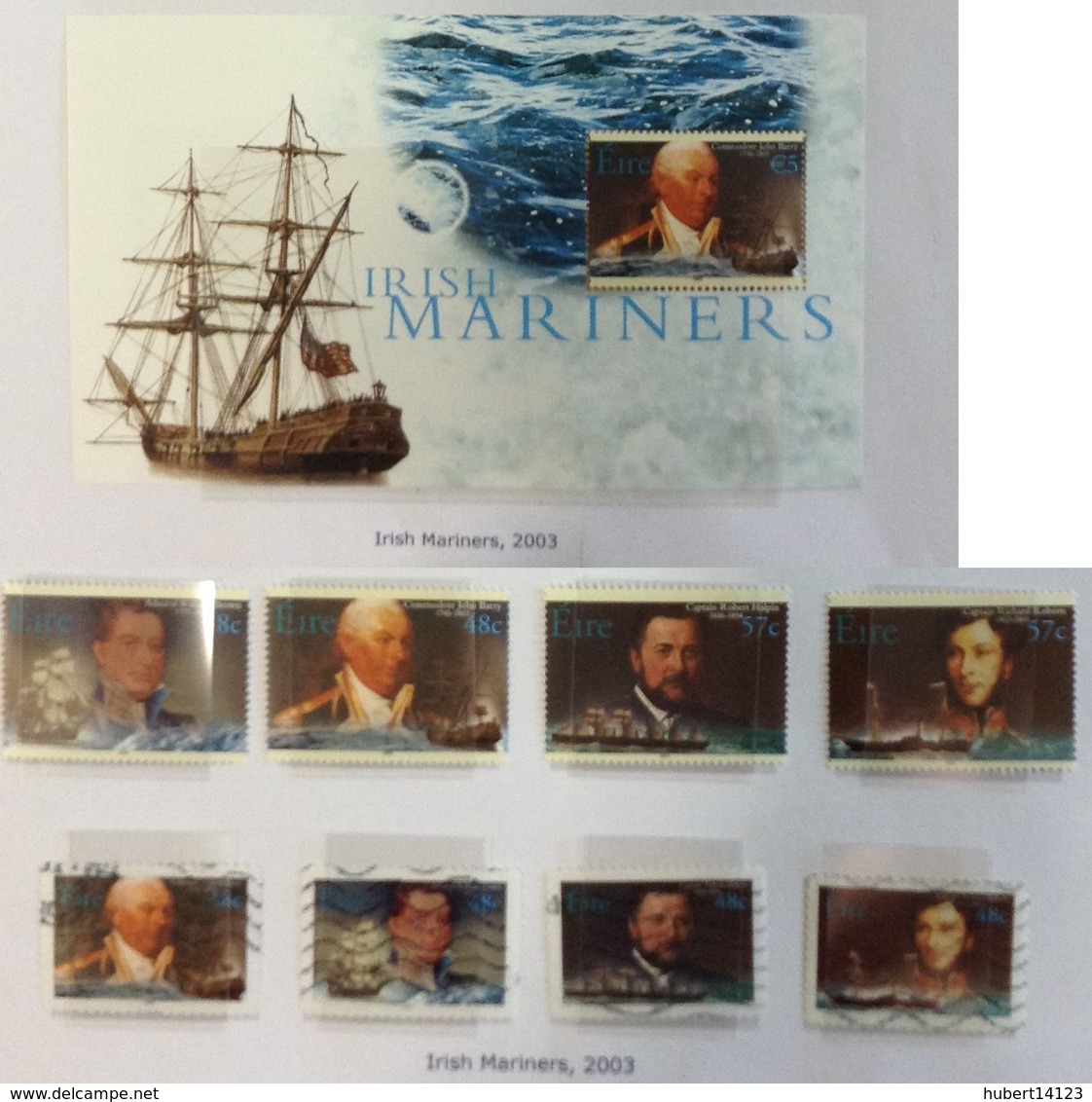 Irlande N° 1538 à 1541 + BF 51 Neufs Sans Charnière + 1542 à 1545 Oblitérés 2003 - Bloc Bateau - Unused Stamps