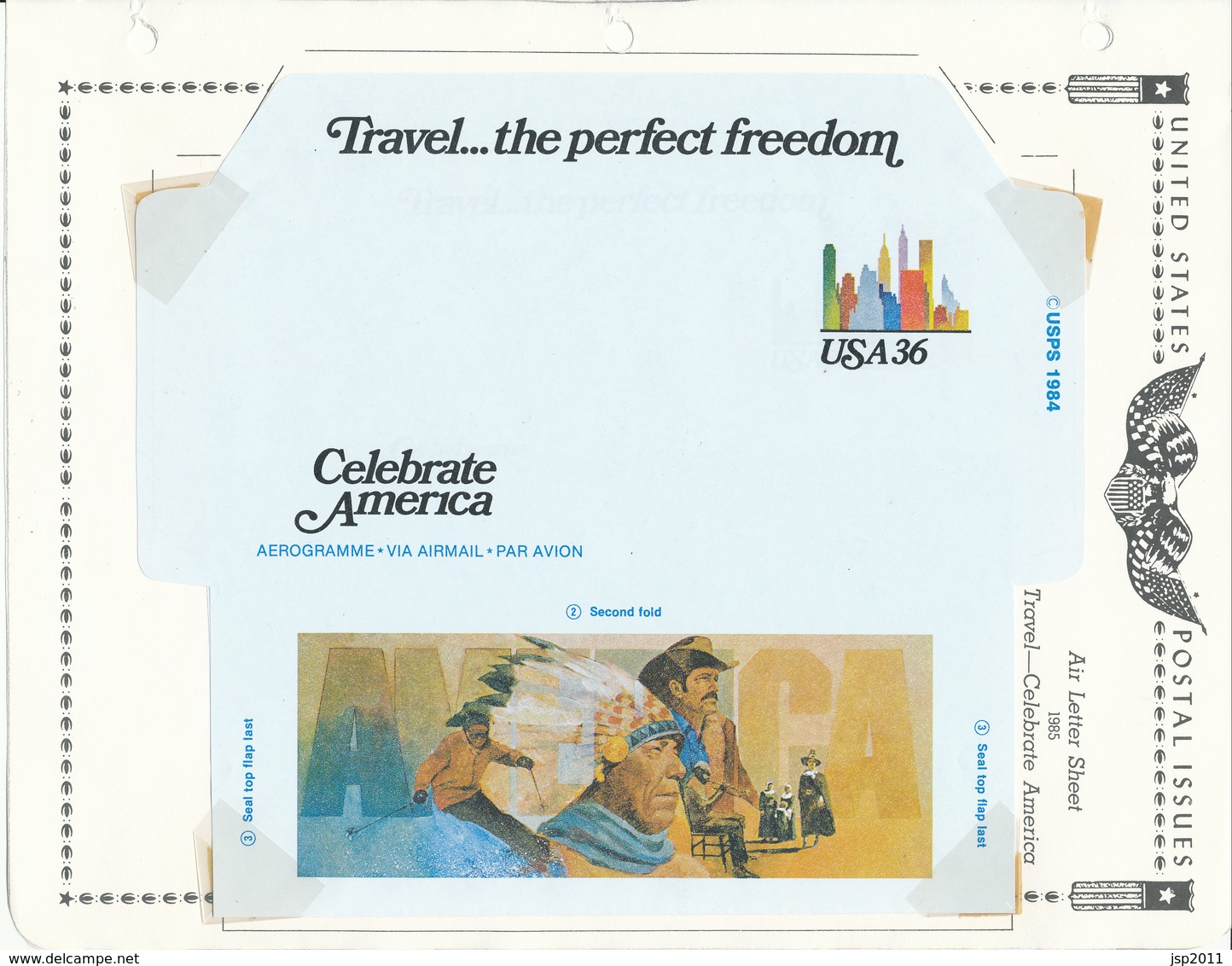 USA 1985, Scott # UC59. Entire.National Tourism Week, Multicolored. MNH(**) - 1981-00