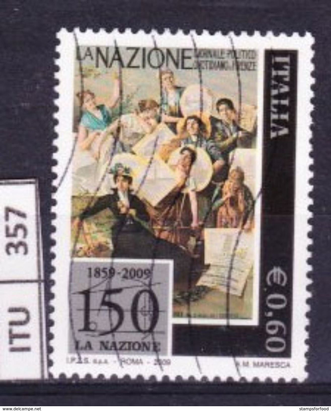 ITALIA REPUBBLICA, 2009, Giornale La Nazione, Usato - 2001-10: Usati