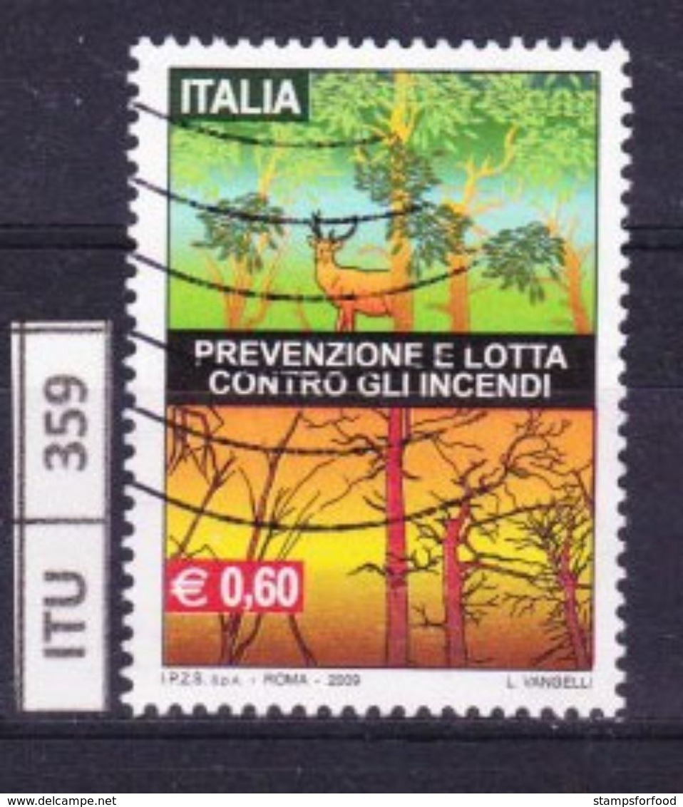 ITALIA REPUBBLICA, 2009, Prevenzione Incendi, Usato - 2001-10: Usati