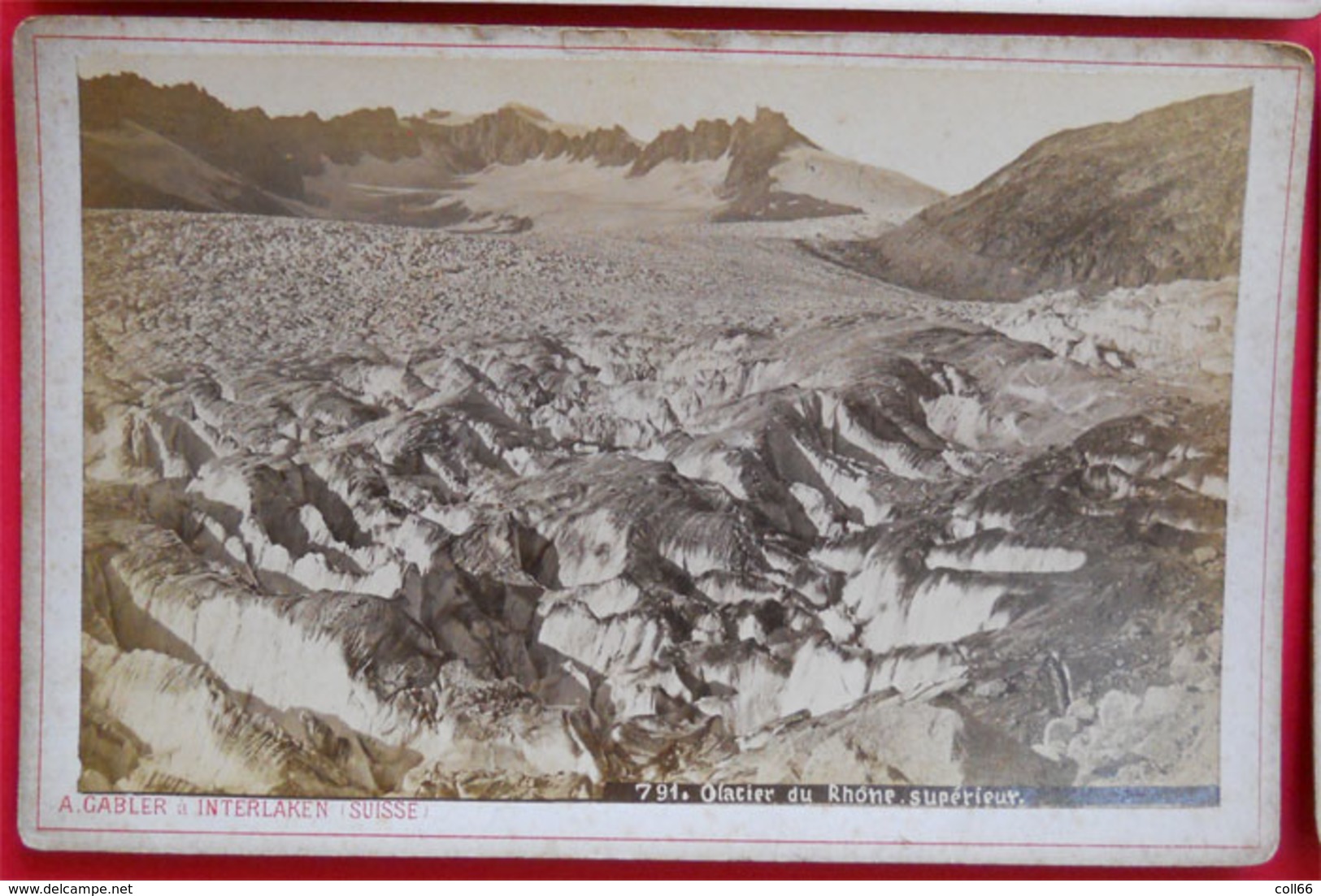 1876-1880 RARE lot de 7 Photos Cabinet par A. Gabler Photographe à Interlaken Suisse Switzerland