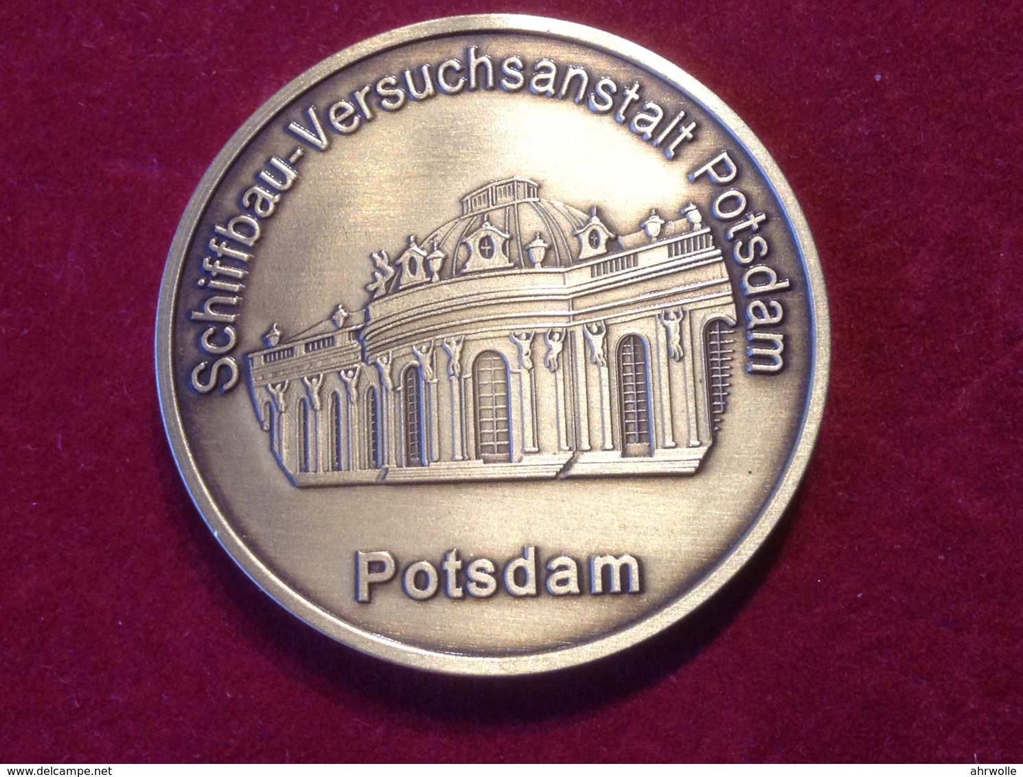 Medaille Schiffbau Versuchsanstalt Potsdam 2003 Erster Schleppwagen - Pièces écrasées (Elongated Coins)