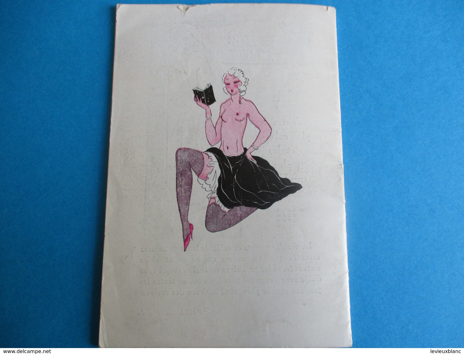 Petit catalogue/ Oeuvres libres / Livres rares et curieux/Erotisme/Vers 1920-1940         CAT243