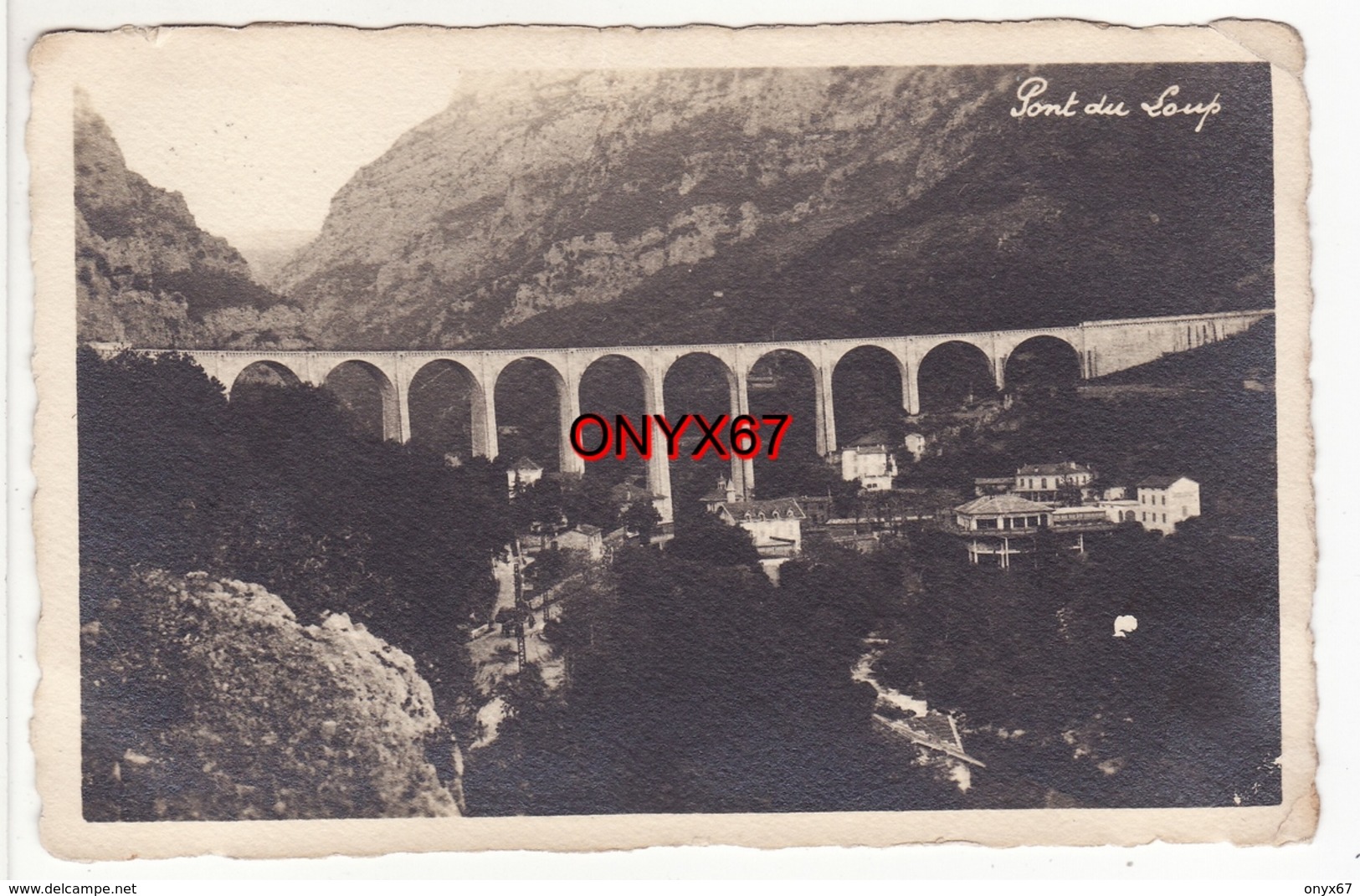 Carte Postale Photo Du Pont Du Loup Près Tourrettes Sur Loup Et Gourdon (Alpes Maritimes) Pont Aqueduc Vue Sur L'auberge - Gourdon