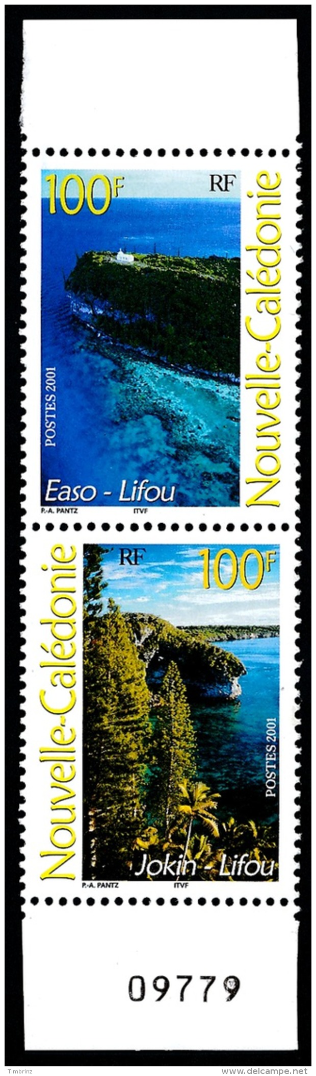 NOUV.-CALEDONIE 2001 - Yv. 857 Et 858 Se Tenant ** Bdf  Faciale= 1,68 EUR - Paysages Easo, Jokin (2 Val)  ..Réf.NCE24096 - Unused Stamps