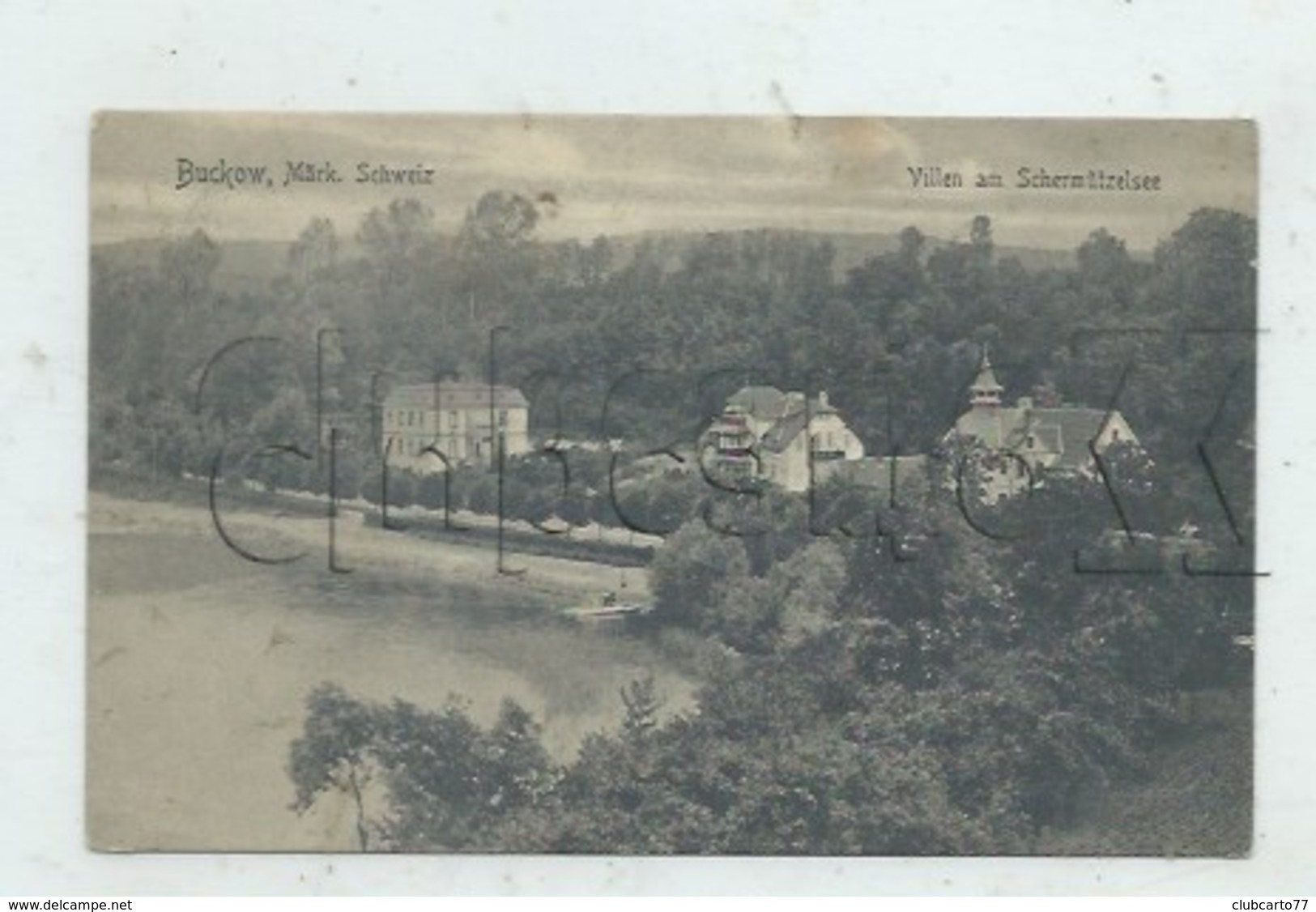 Buckow, Märkische Schweiz (Allemagne, Brandebourg) :  Luftaufnahme Auf Einer Gruppe Der Villa Im 1907 PF. - Buckow