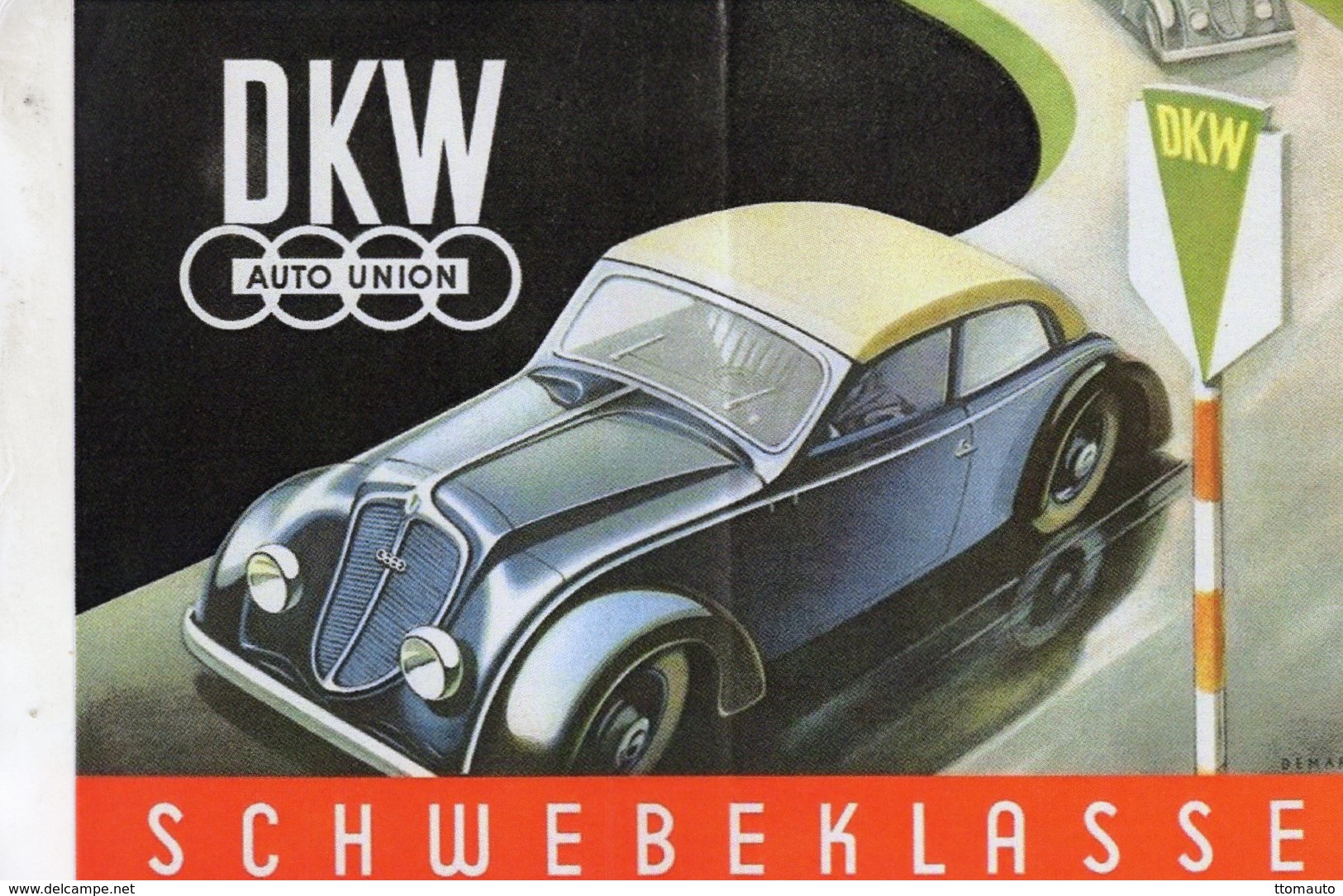 D.K.W. Auto Union Schwebeklasse  -  Publicité  -  CPR - Grand Prix / F1