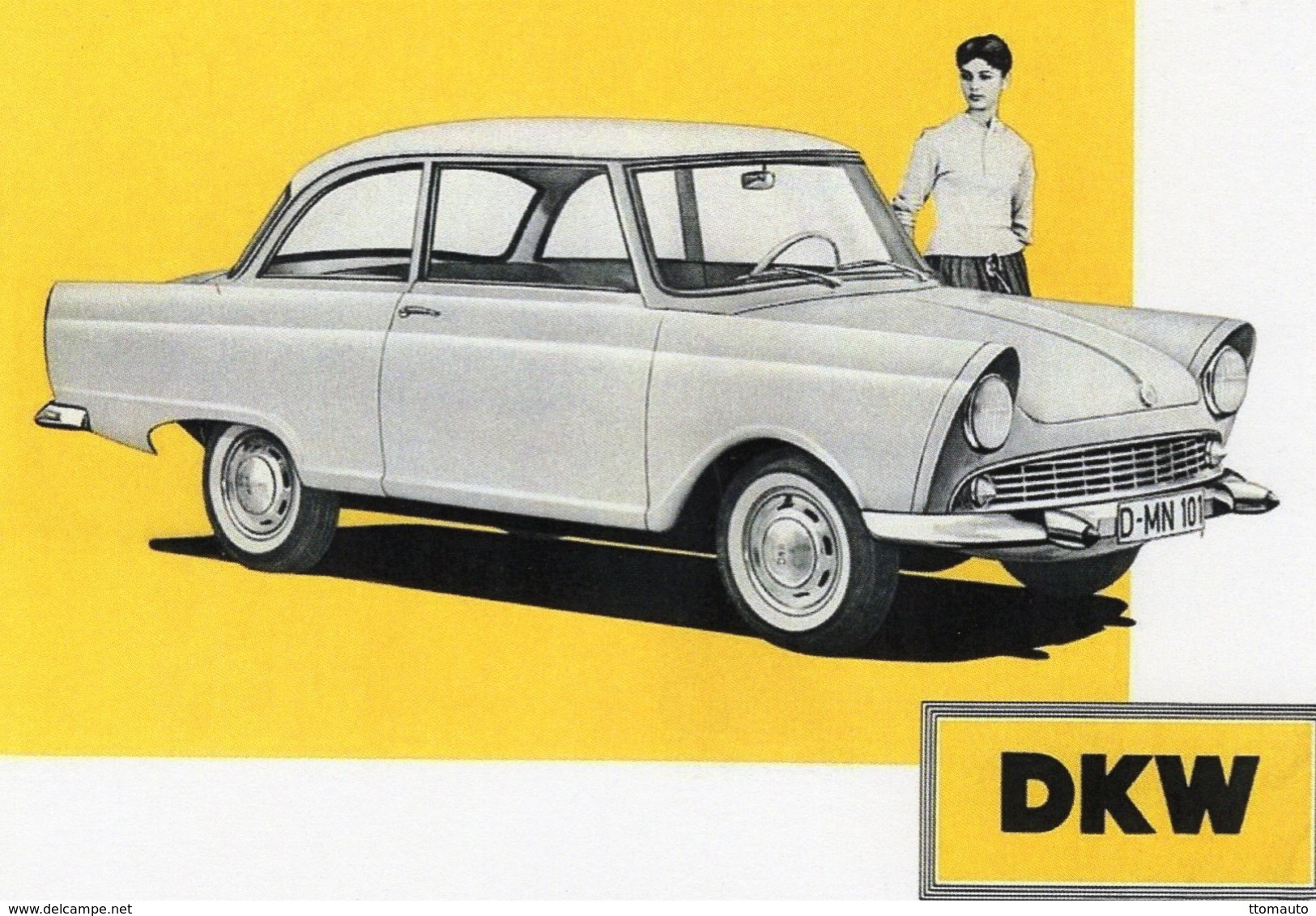 D.K.W. Auto   -  Publicité  -  CPR - Voitures De Tourisme