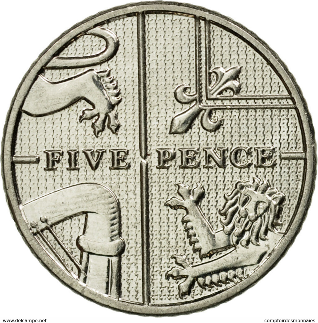 Monnaie, Grande-Bretagne, 5 Pence, 2014, SUP, Copper-nickel - 5 Pence & 5 New Pence