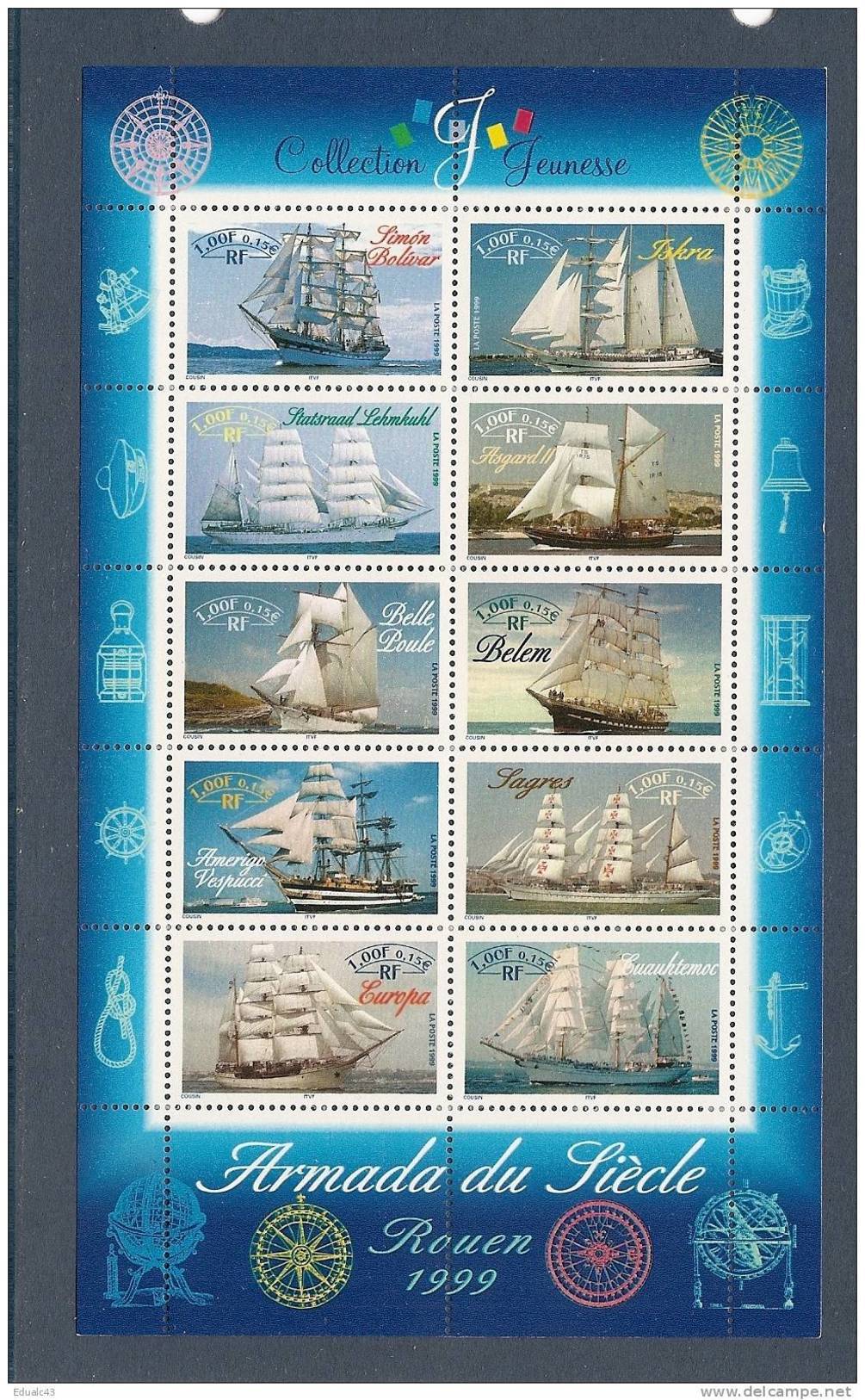 FRANCE - Année Complète 1999 - NEUF LUXE ** 80 Timbres - SUPERBE - 1990-1999